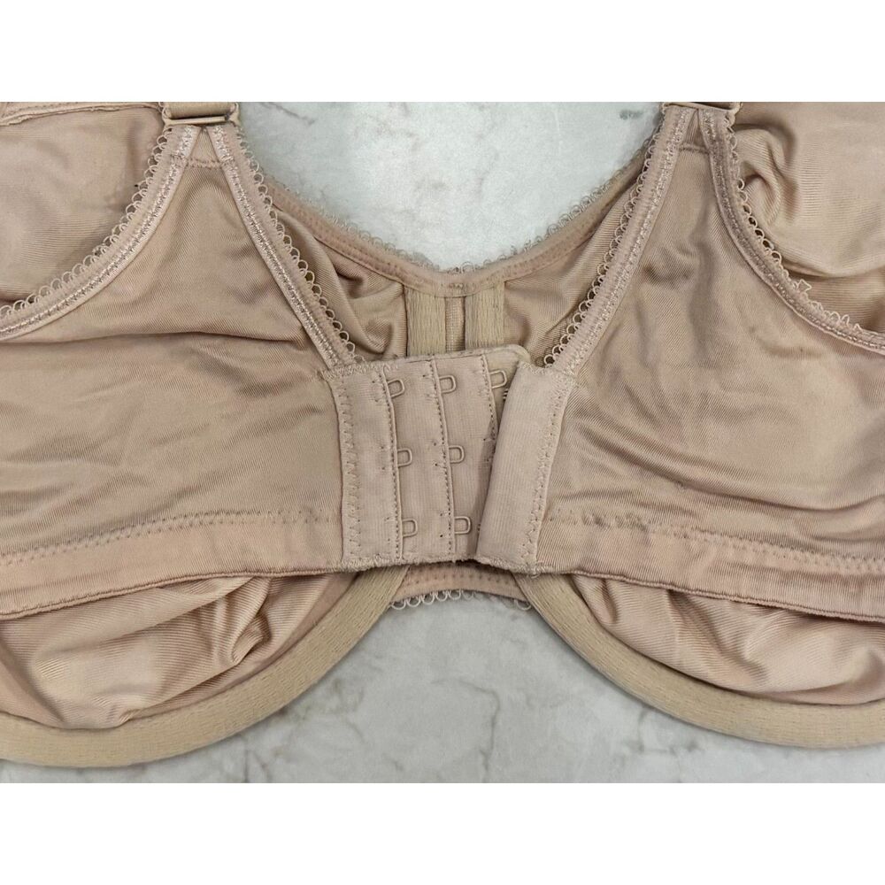 Wacoal Nude Full Coverage Underwire Satin Bra 40DD Seamless Support - Picture 5 of 6